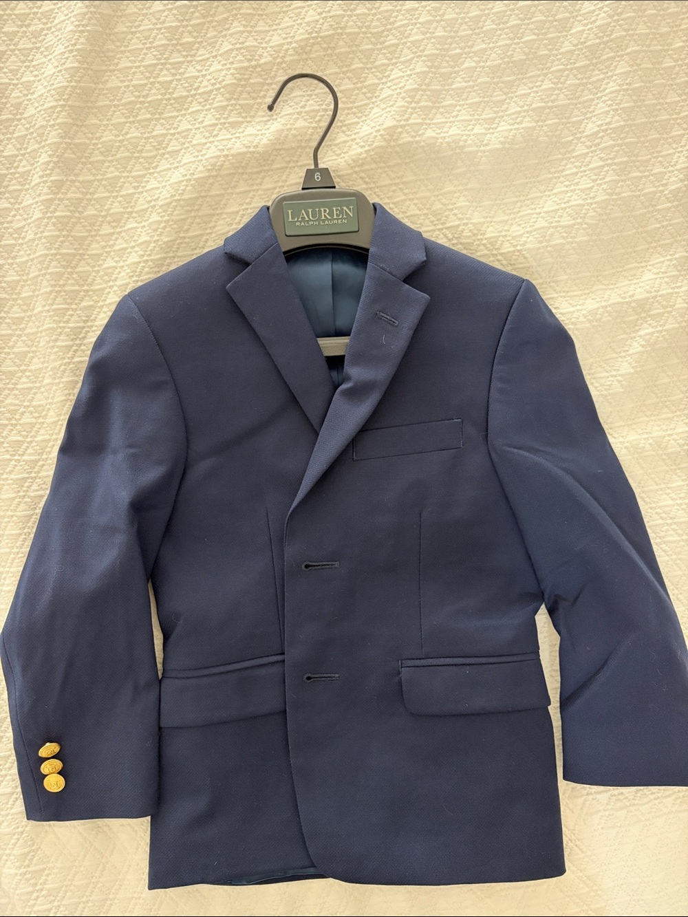 Lauren Ralph Lauren Classic Navy Sport Coat with Gold Buttons